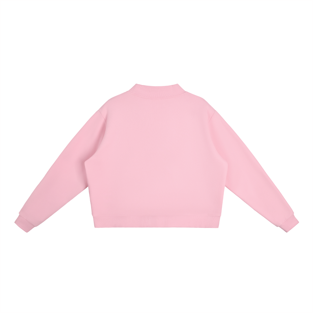 Essential Fleece Mid-Neck Crew Sweatshirt