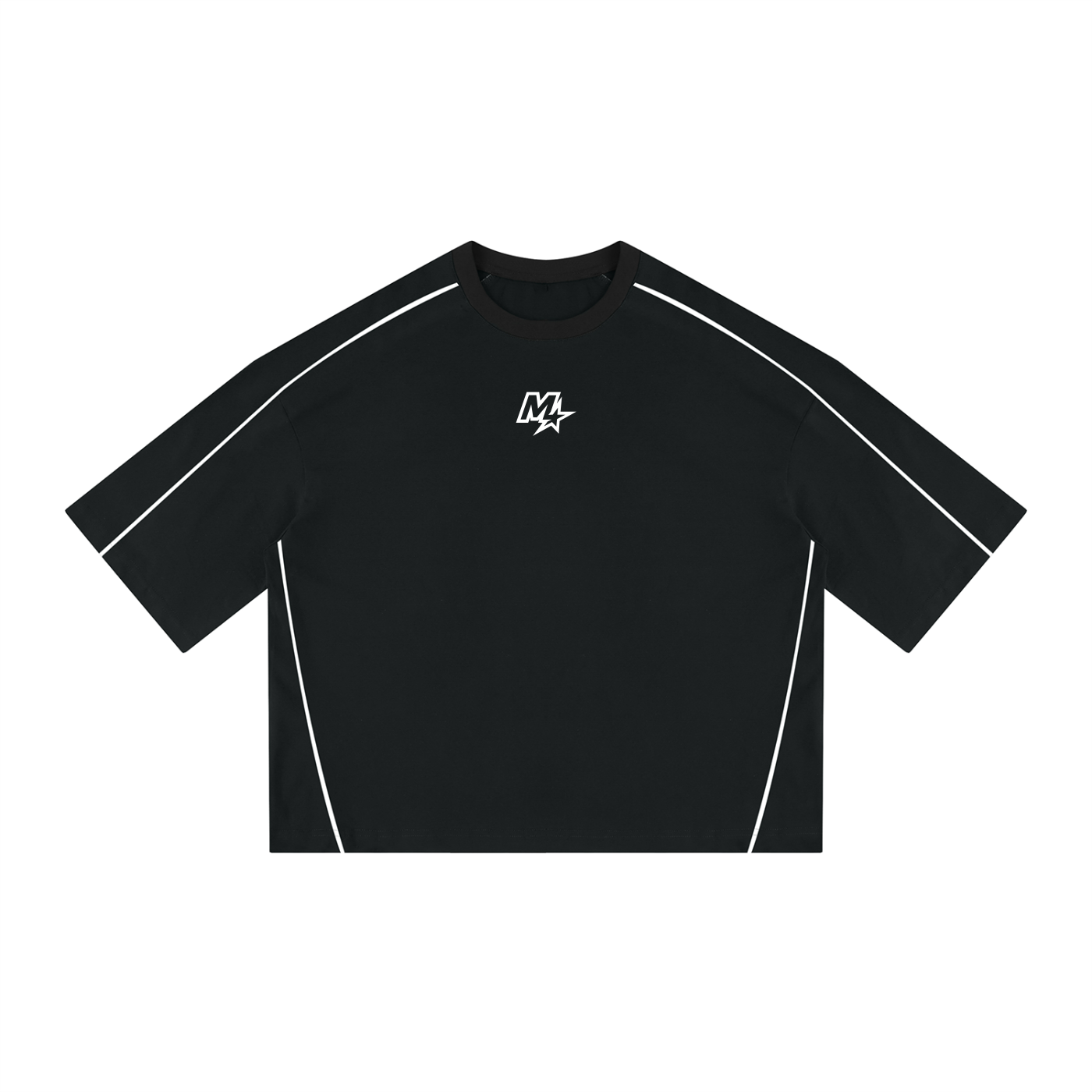 Unisex Heavyweight Boxy Piping T-Shirt
