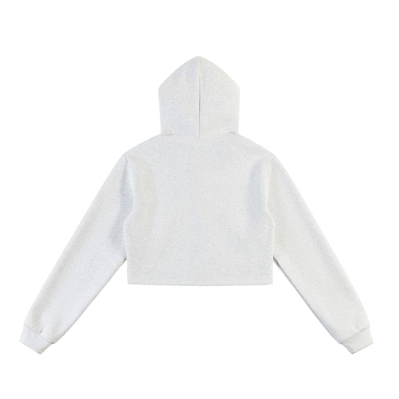 Lady Barbell Cropped Zip-Up Hoodie