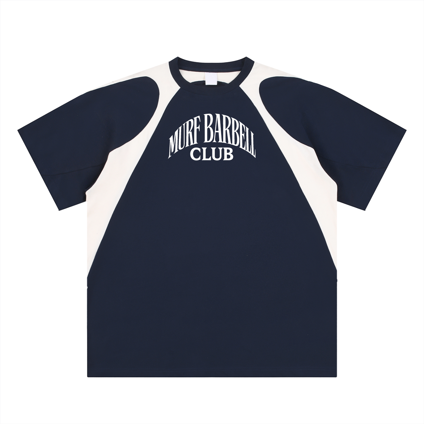 Contrast Panel Cotton T-Shirt