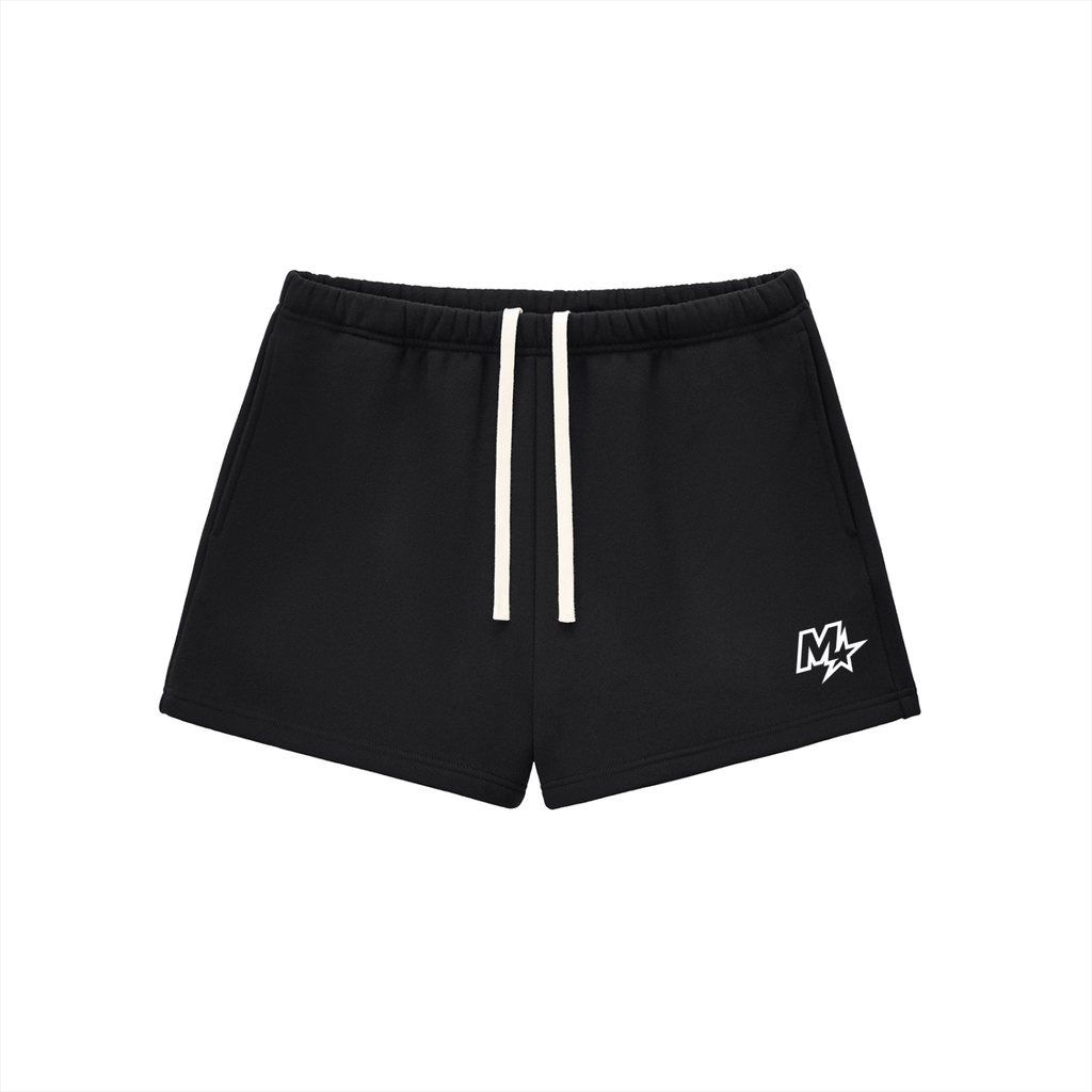 Lady Barbell White Star Logo Drawstring Sweatshorts