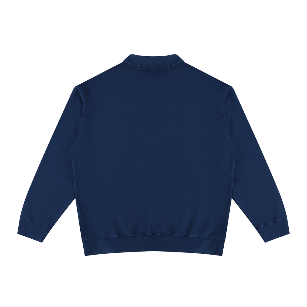 Vintage Wash Collared Sweatshirt