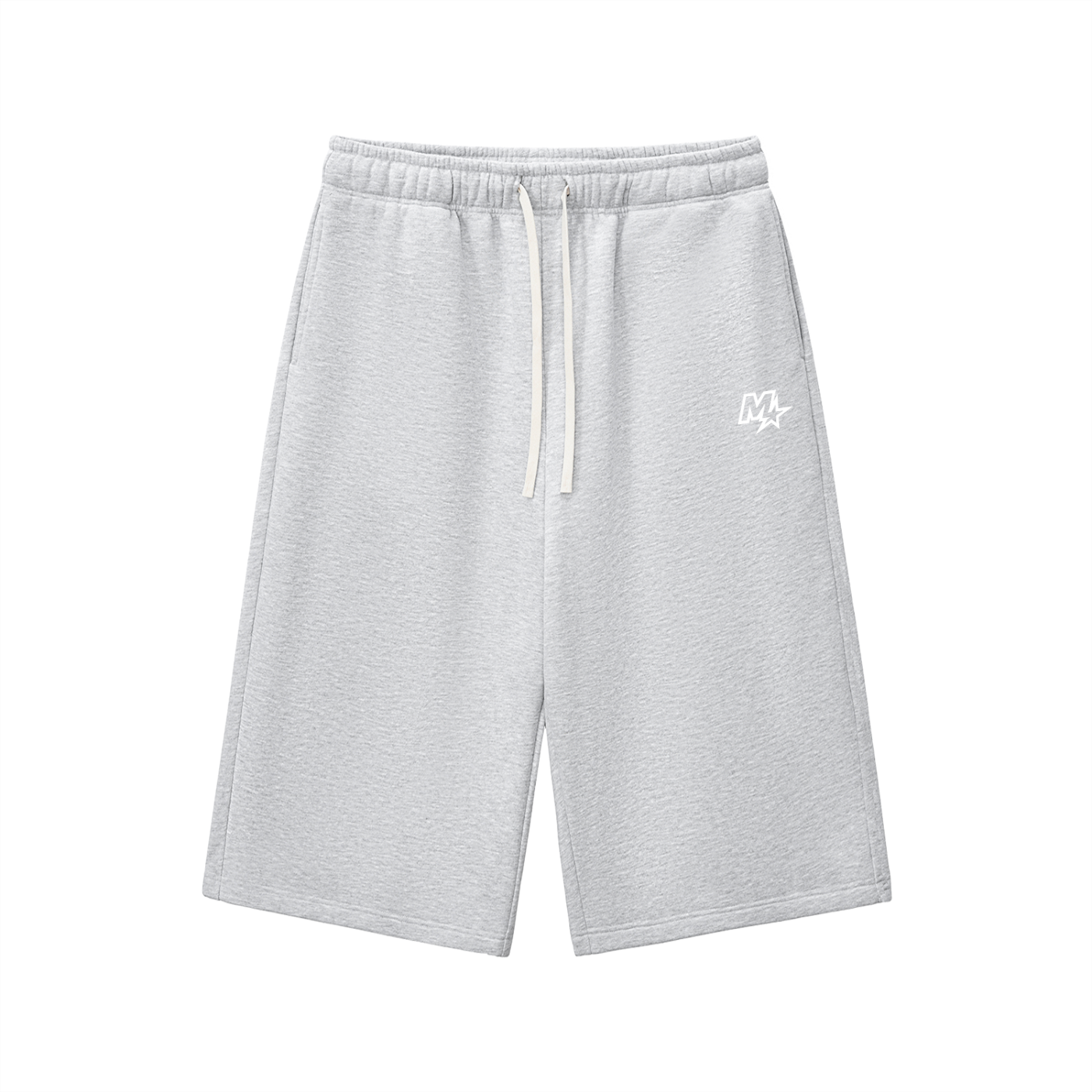 Relaxed Drawstring Three-quarter Sweatpants
