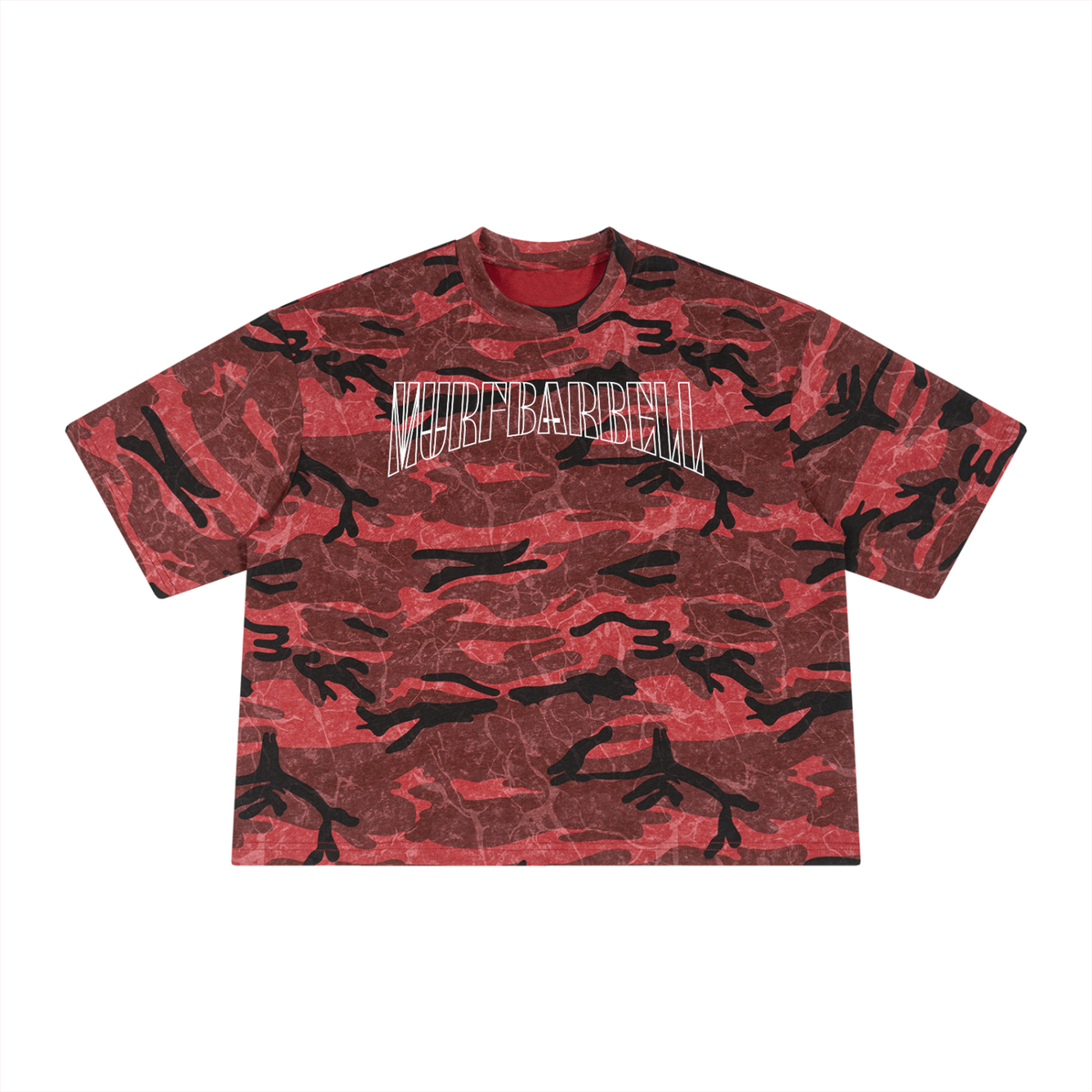 Boxy Camo Print T-Shirt