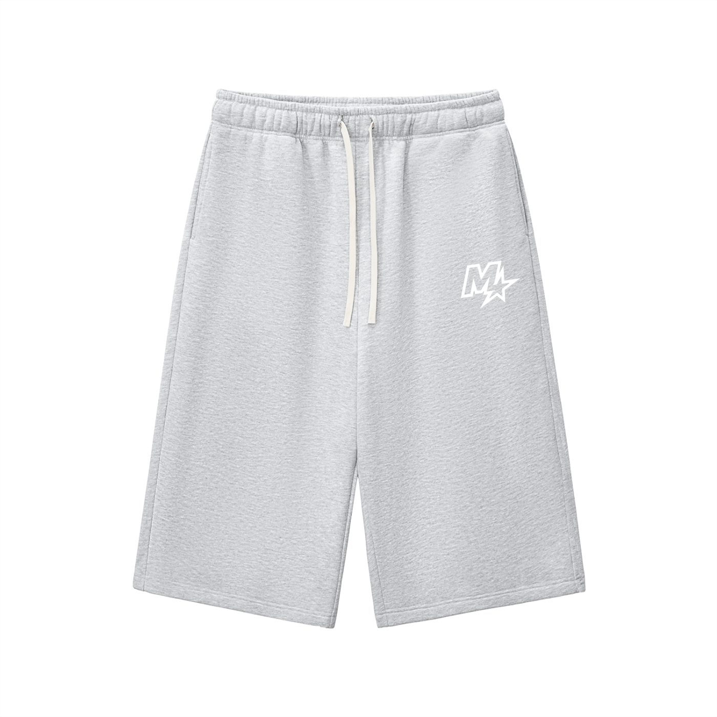 Relaxed Drawstring 3/4 Sweatpants
