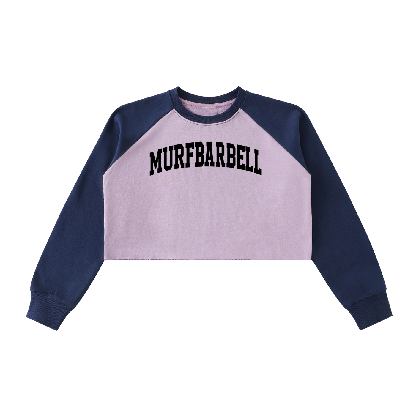 Lady Barbell Varsity Crop Sweatshirt